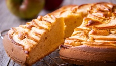 Bolo de aveia e maçã