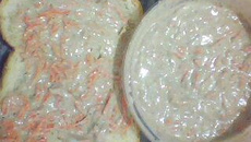 Patê de sardinha com cenoura