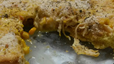 Quiche cremosíssima de frango e milho verde