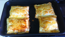 Pastel folhado de legumes