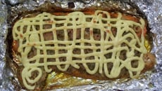 Salmão ao forno com catupiry