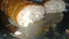 Rocambole de frango com molho especial da Pri