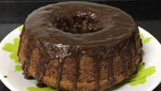 Bolo de chocolate no liquidificador