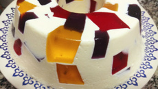 Mosaico de gelatina perfeito