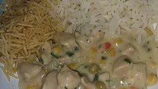 Filé de frango ao molho de requeijão