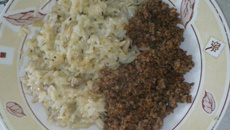 Arroz cremoso de forno