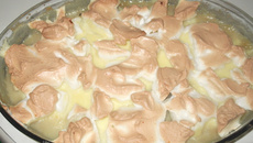 Pavê de banana e suspiro