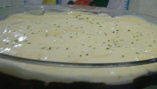 Pavê de limão com chocolate