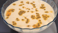 Delicioso mousse de maracujá