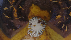 Bolo pudim brigadeiro e cenoura