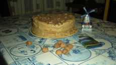 Torta de Café e Nozes