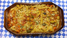 Penne ao molho de legumes