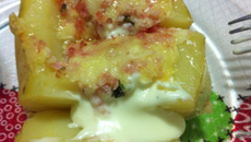 Batata recheada fácil