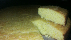 Bolo de milho com coco