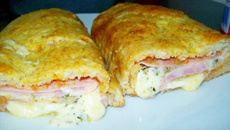 Pão de hot dog recheado da Josi