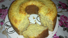Bolo de banana da Bruna (de liquidificador)