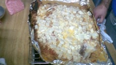 Piava ou dourado assado ao molho de camarão