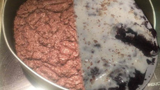 Bolo brownie de chocolate (com cobertura opcional de coco)