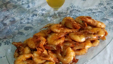 Camarão no alho e óleo