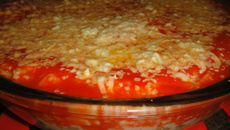 Arroz de forno à parmegiana