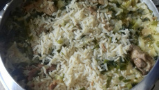 Suan com arroz juntos