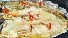 Pintado na churrasqueira