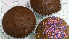 Cupcakes de chocolate (feito no liquidificador)