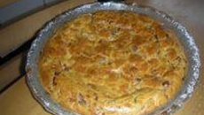 Torta de salame com bacalhau
