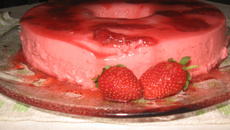 Pudim de Morango