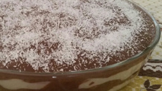 Pavê de bolacha de maisena cremoso