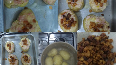 Batata recheada no forno