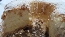 Pudim gelado tipo sorvete