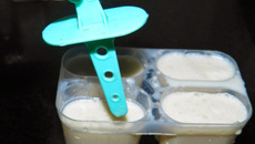 Picolé de coco caseiro