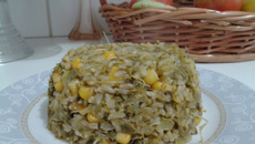 Arroz verde-amarelo