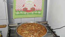 Torta de frango com milho