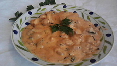 Estrogonofe de carne de soja