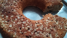 Bolo de banana com aveia sem farinha e óleo