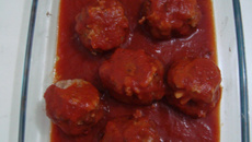 Almôndegas de microondas sem fritura