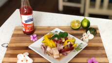 Ceviche típico peruano