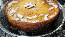 Bolo de fubá com ricota