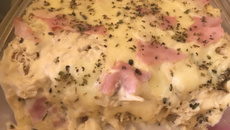 Lasanha de frango ao molho branco