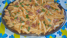 Penne ao molho de calabresa