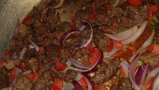 Petisco de carne prático