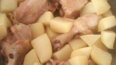 Coxinhas de frango assadas com batatas