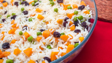 Arroz com Uva Passas