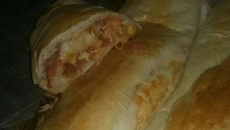 Pão caseiro recheado