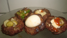 Almôndegas recheadas