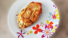 Frango recheado com pesto e mussarela