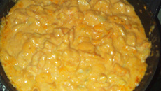 Camarão com requeijão