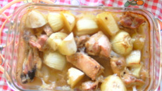 Frango ao creme de cebola